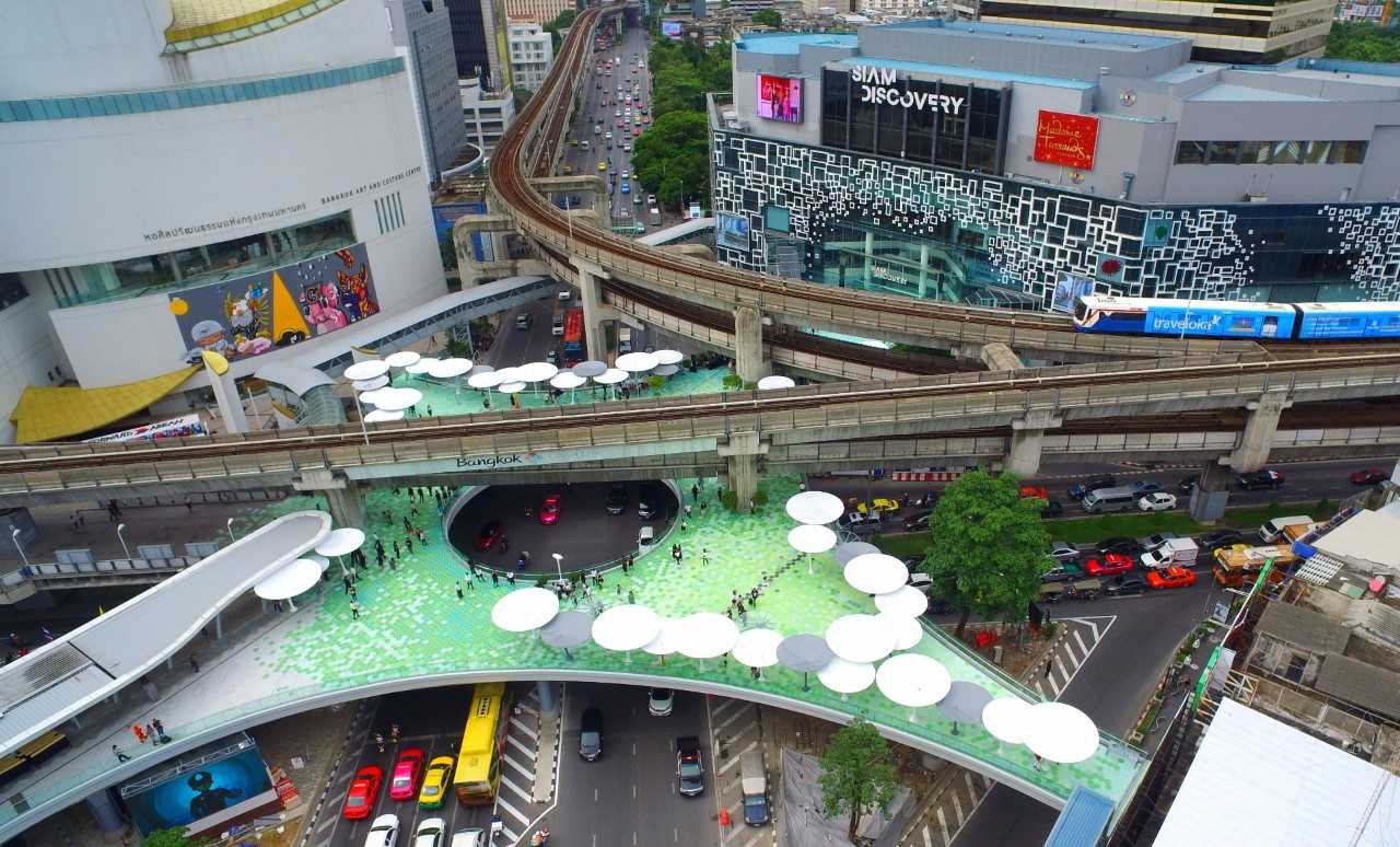 Siam’s new skywalk is finally open and it’s covered in art