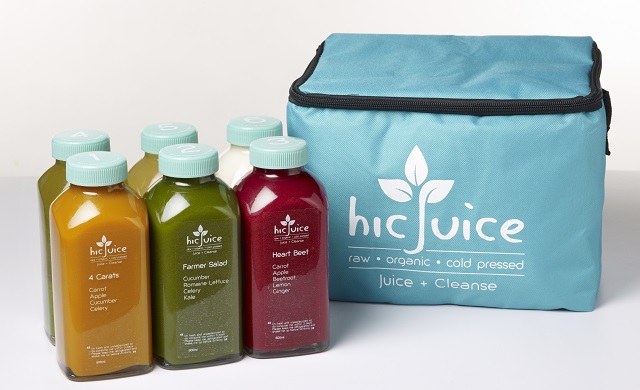 Detox with organic cold-pressed juices from Hic’Juice