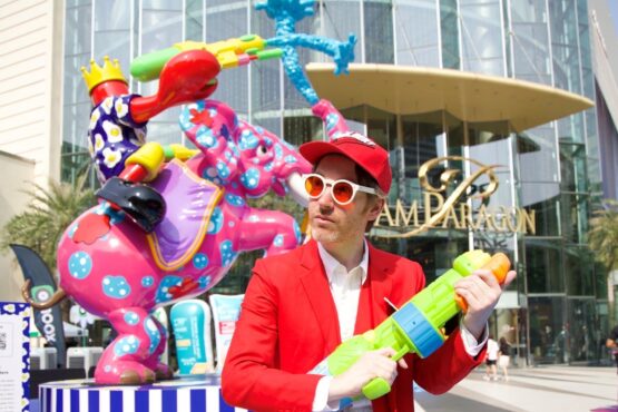 Philip Colbert and Siam Paragon team up to create a “Lobster Wonderland” this Songkran