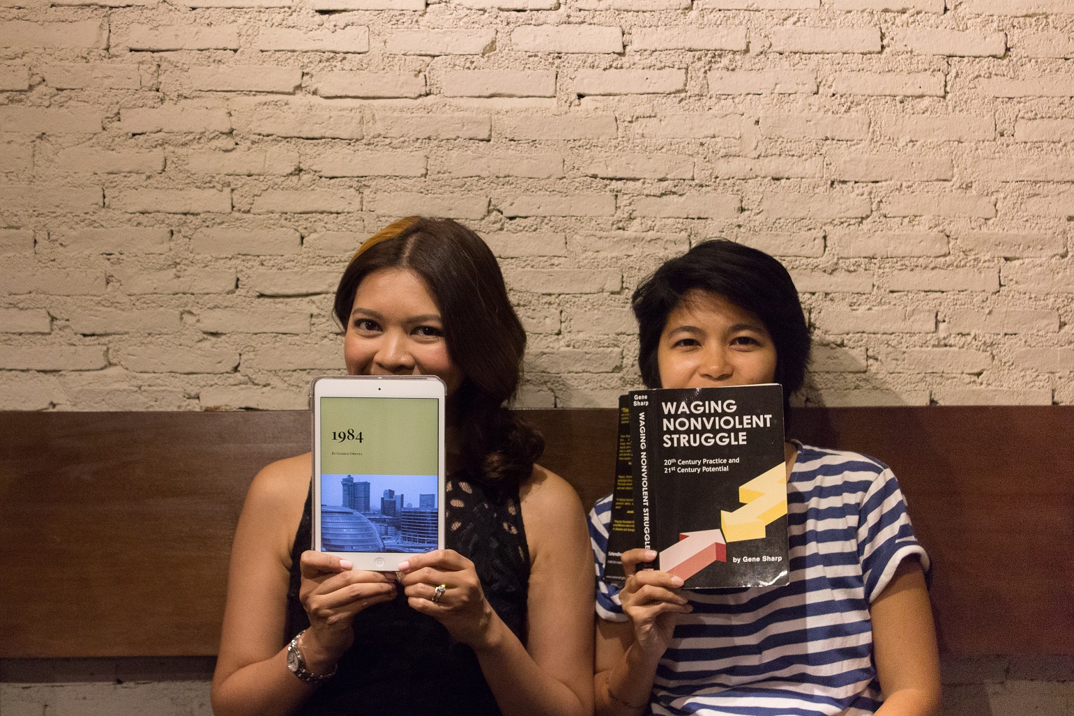 Why two young ladies risked jail to read 1984 in public