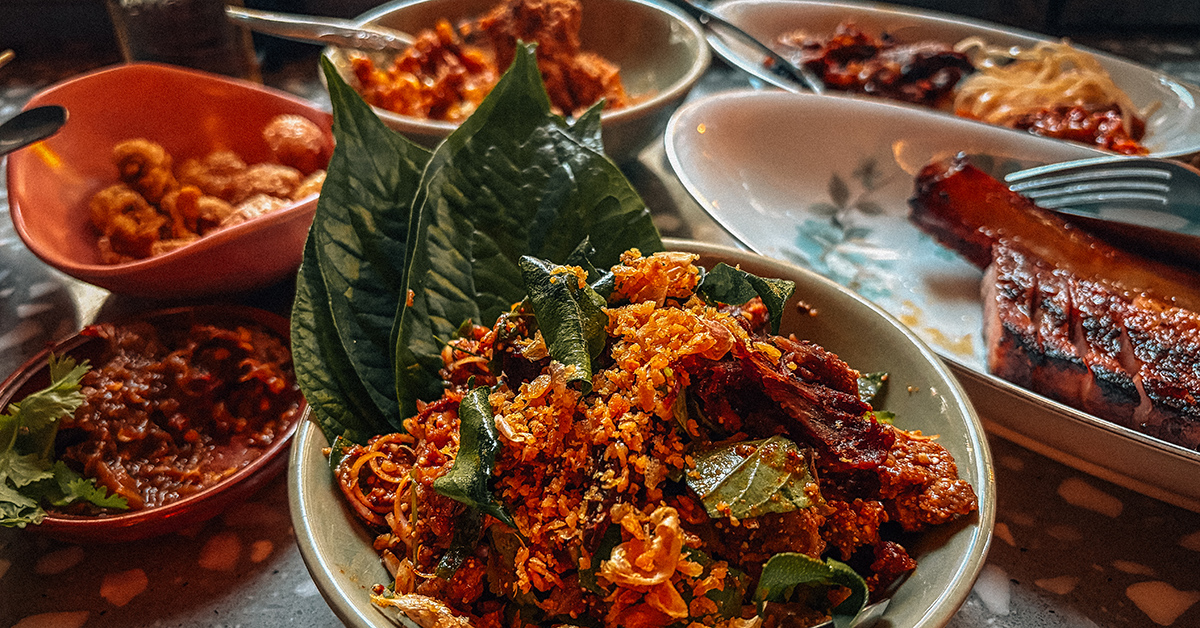 Big flavors on small plates at the neon-lit Charmkok Thai Standing Bar