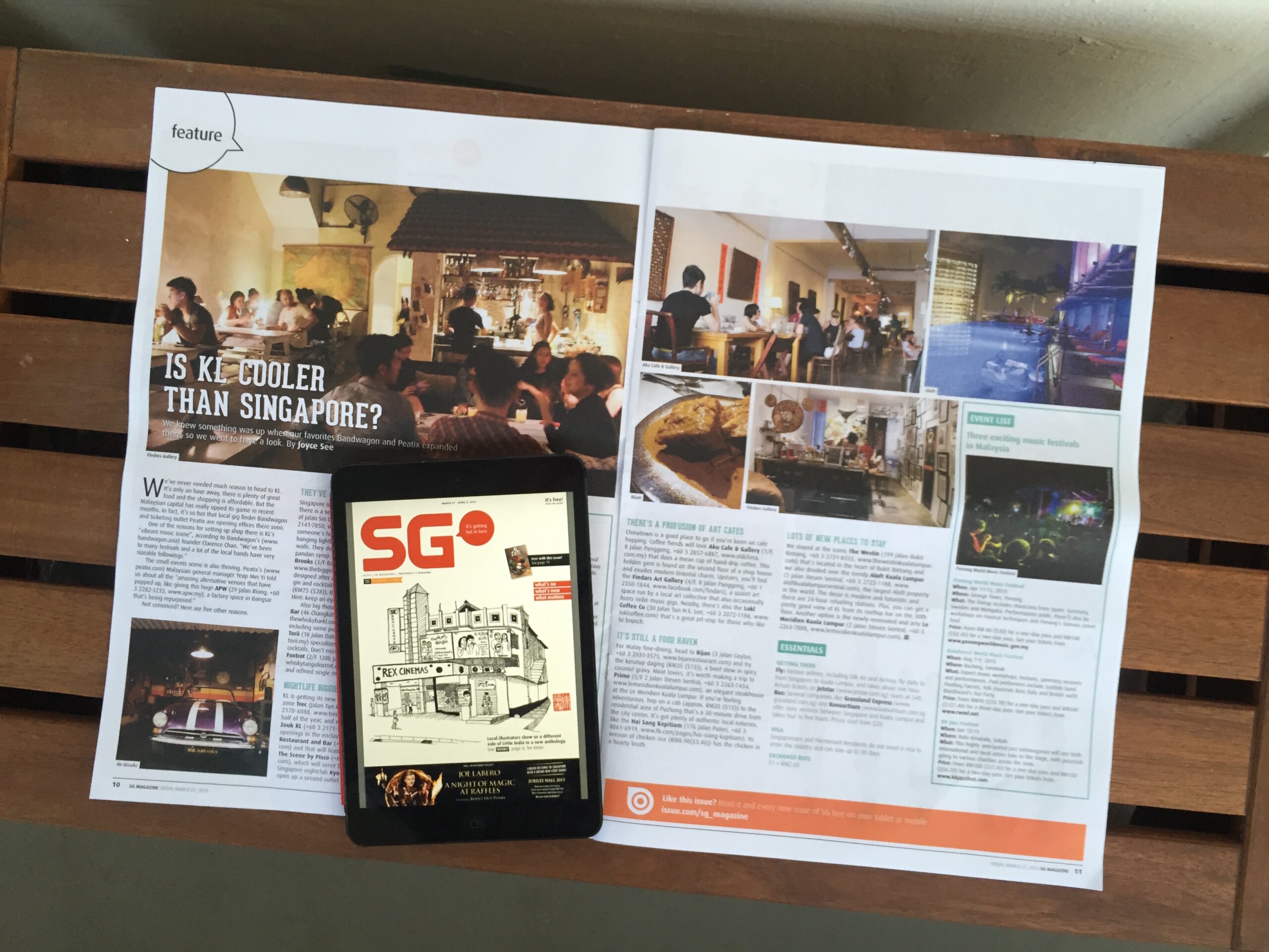 In the new issue of SG: KL coolness, Singapore dating woes and the death penalty