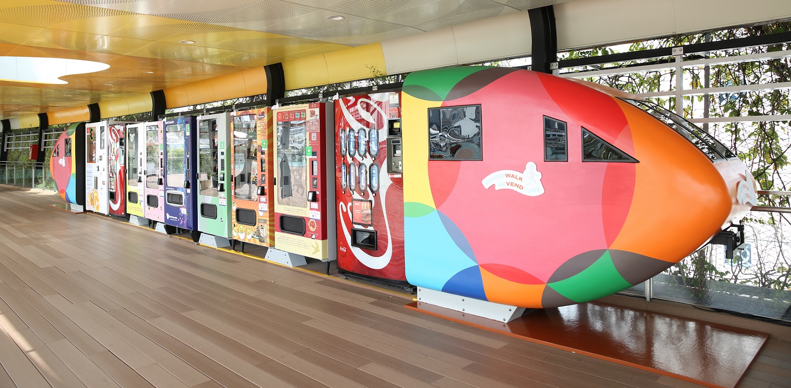 Skip the monorail, the Sentosa Boardwalk is now filled with vending machines