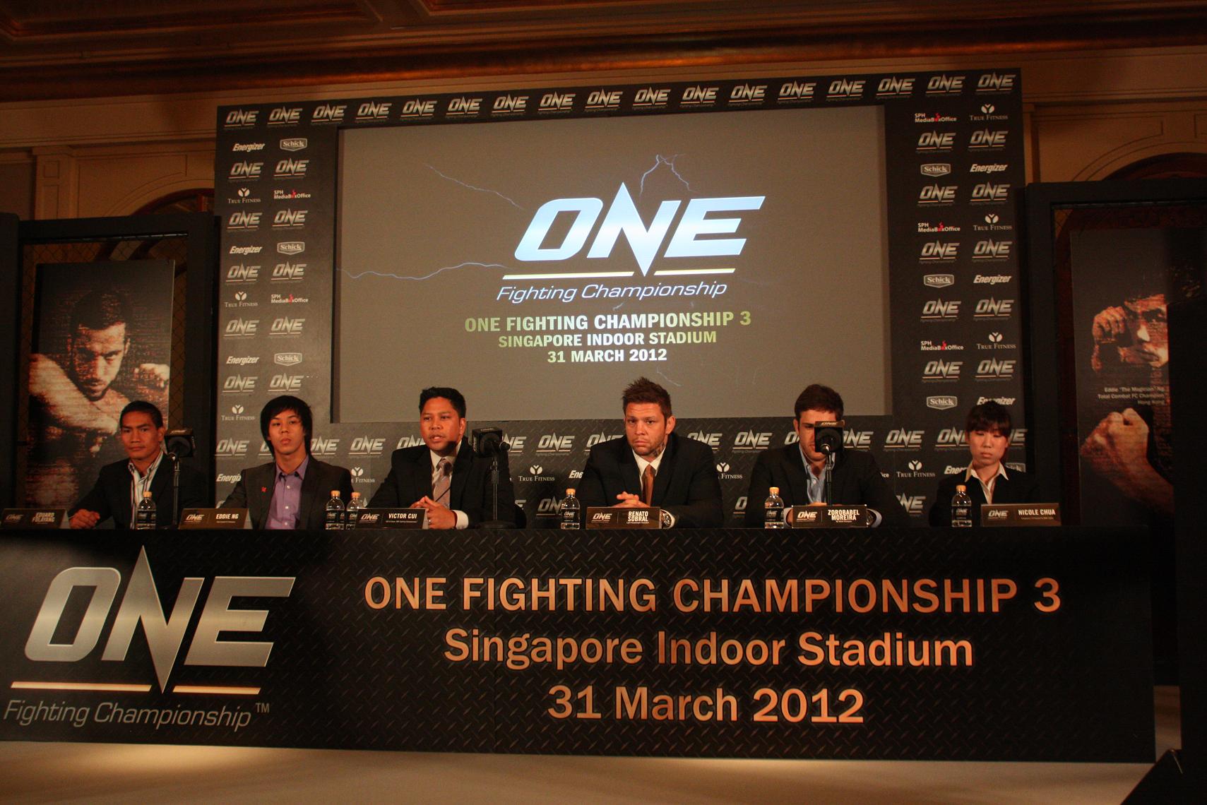 Main card for Singapore’s ONE Fighting Championship 3 announced