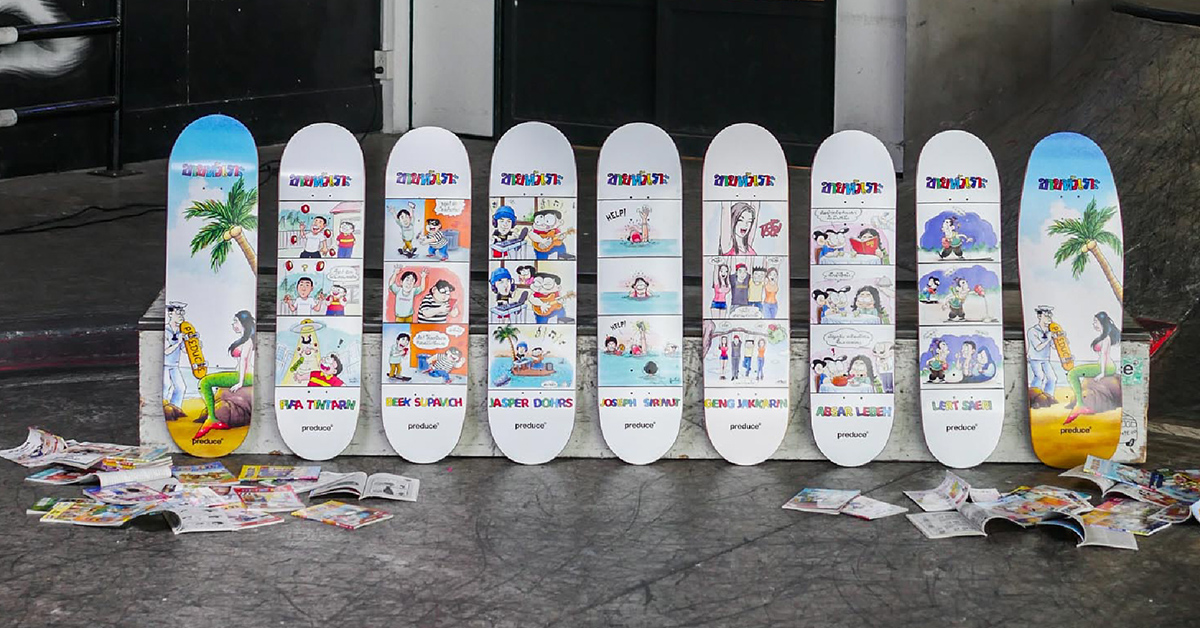 Thai comics and skateboards collide at new Baan Preduce event with KaiHuaRor