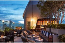 Wash barbecue down with low-calorie cocktails at this rooftop bar