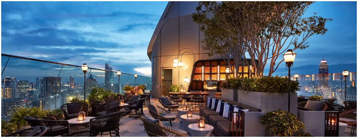 Wash barbecue down with low-calorie cocktails at this rooftop bar
