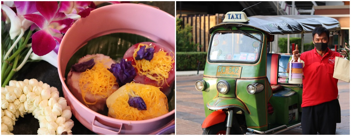 This food delivery experience features pintos, flowers and tuk tuks