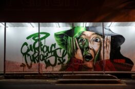 The hoardings of Funan DigitaLife Mall are sporting some stunning art